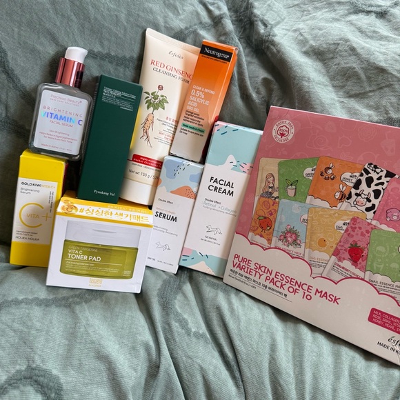 NEW Korean skin care bundle Pyunkang Yul Holika Holika Tenzero Esfolio GlamFox